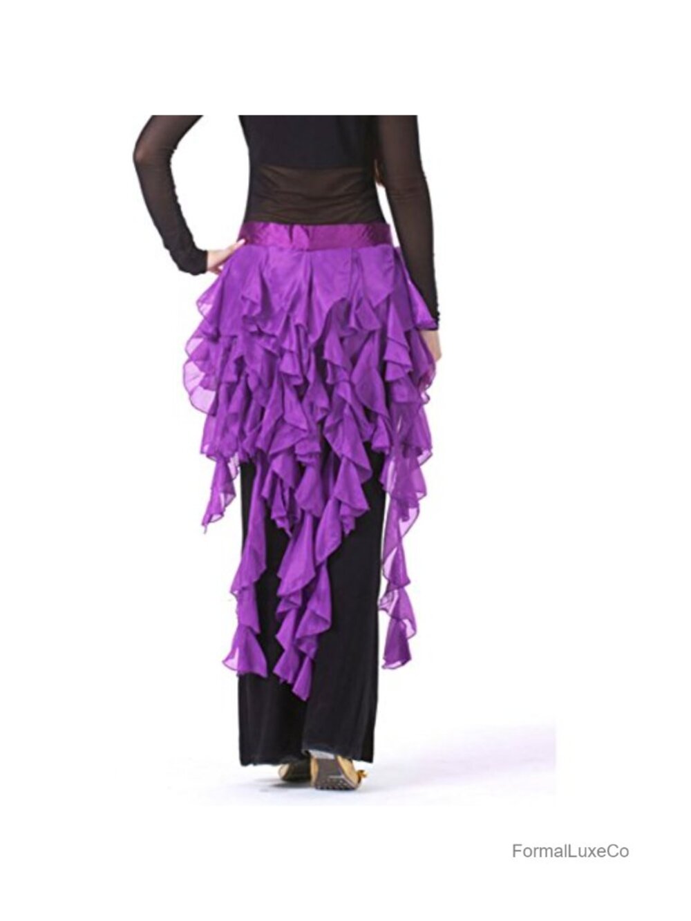 Belly Dance Hip Scarf Tassel Wrap Skirt Dancewear